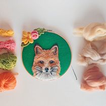Mi proyecto del curso: Needle felting: crea retratos con lana. Arts, Crafts, Fiber Arts, Naturalistic Illustration, Needle Felting, and Textile Design project by Anna AURA LLORENS - 08.23.2022