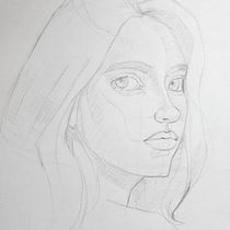 Mon projet du cours : Carnet de portraits : explorez le visage humain. Projekt z dziedziny Sketching,  R, sunek, Portret,  R, sunek art, st, czn i Sketchbook użytkownika Lily Emma - 23.08.2022