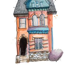 My project for course: Expressive Architectural Sketching with Colored Markers. Een project van  Schetsen,  Tekening,  Architecturale illustratie, Sketchbook y  Illustratie met inkt van wombatinahat - 22.08.2022