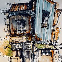 My project for course: Expressive Architectural Sketching with Colored Markers. Een project van  Schetsen,  Tekening,  Architecturale illustratie, Sketchbook y  Illustratie met inkt van Jerneja Kraigher - 23.08.2022
