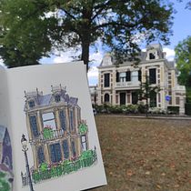 My project for course: Expressive Architectural Sketching with Colored Markers. Een project van  Schetsen,  Tekening,  Architecturale illustratie, Sketchbook y  Illustratie met inkt van norman4671 - 21.08.2022