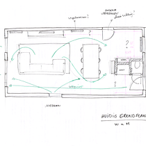 Mijn project van de cursus: Architectonisch tekenen: het éénpuntsperspectief. Un projet de Design , Architecture, Pa, sagisme et Illustration architecturale de charissa_gijsemans - 23.08.2022