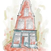 Mi proyecto del curso: Dibujo arquitectónico expresivo con marcadores de colores. Een project van  Schetsen,  Tekening,  Architecturale illustratie, Sketchbook y  Illustratie met inkt van Milica Özçelebi - 23.08.2022
