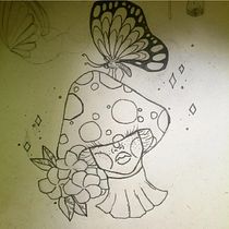 Mi proyecto del curso: Técnicas de color para tatuajes. Un progetto di Illustrazione tradizionale, Disegno, Illustrazione digitale e Design di tatuaggi di Mailen Cao - 14.08.2022