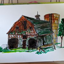 My project for course: Expressive Architectural Sketching with Colored Markers. Een project van  Schetsen,  Tekening,  Architecturale illustratie, Sketchbook y  Illustratie met inkt van agneskarias - 24.08.2022
