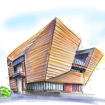 My project for course: Expressive Architectural Sketching with Colored Markers. Een project van  Schetsen,  Tekening,  Architecturale illustratie, Sketchbook y  Illustratie met inkt van stephen_cheang - 16.08.2022