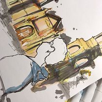 Mi proyecto del curso: Dibujo arquitectónico expresivo con marcadores de colores. Een project van  Schetsen,  Tekening,  Architecturale illustratie, Sketchbook y  Illustratie met inkt van ERIKA PEREA SOLORZANO - 20.08.2022