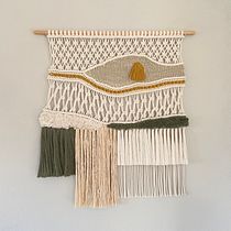 Mi proyecto del curso: Macraweave: combina macramé con técnicas de telar Ein Projekt aus dem Bereich Erweiterungsentwicklung, Innendesign, Dekoration von Innenräumen, Weben, Makramee, Weben und Textildesign von Maria Esp - 24.08.2022