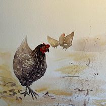My project for course: Artistic Watercolor Techniques for Illustrating Birds. Projekt z dziedziny Trad, c, jna ilustracja, Malowanie akwarelą, R, sunek realist, czn, Ilustracja naturalist i czna użytkownika Anna - 24.08.2022