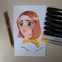 Meu projeto do curso: Ilustração com marcadores: encontre seu estilo. Un projet de Illustration traditionnelle, Peinture, B, e dessinée , et Théorie des couleurs de Bruna Correa - 22.08.2022