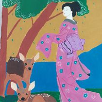 Mi proyecto del curso: Introducción al gouache: viaje cromático a Japón. Un proyecto de Ilustración tradicional, Bellas Artes, Pintura y Pintura gouache de Alejandra Díaz Solórzano. - 23.08.2022