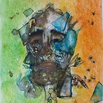 Mein Kursprojekt: Experimentelle Porträts mit Tinte, Tee und Alkohol. Artes plásticas, Pintura, Desenho e Ilustração com tinta projeto de Antonio Visciano - 24.08.2022
