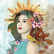 Meu projeto do curso: Técnicas de ilustração com aquarela digital. Un progetto di Illustrazione tradizionale, Illustrazione digitale, Pittura ad acquerello, Disegno di ritratti e Disegno digitale di Sanna Rodrigues - 25.08.2022