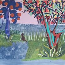 Mi proyecto del curso: Pintura acrílica paso a paso: crea paisajes increíbles. Traditional illustration, Painting, Acr, lic Painting, and Sketchbook project by Eliza Salas - 08.25.2022