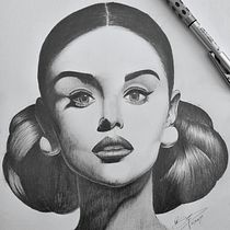 My project for course: Portrait Sketchbooking: Explore the Human Face. Projekt z dziedziny Sketching,  R, sunek, Portret,  R, sunek art, st, czn i Sketchbook użytkownika Kenisha Benn - 25.08.2022