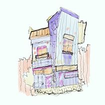 Meu projeto do curso: Desenho arquitetônico expressivo com marcadores coloridos. Een project van  Schetsen,  Tekening,  Architecturale illustratie, Sketchbook y  Illustratie met inkt van Lucas Santos - 26.08.2022