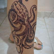 Meu projeto do curso: Técnicas de tatuagem Blackwork com fineline . Tattoo Design project by Brendo Santos Lima - 08.15.2022