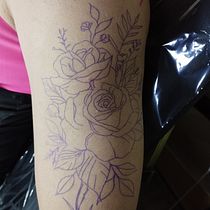 Mi proyecto del curso: Tatuaje botánico con puntillismo. Ilustração tradicional, Desenho de tatuagens e Ilustração botânica projeto de Delio Carmona Carmona - 26.08.2022