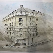 My project for course: Architectural Sketching with Watercolor and Ink. Sketching, Drawing, Watercolor Painting, Architectural Illustration, Sketchbook & Ink Illustration project by Zbynek Jara - 08.26.2022