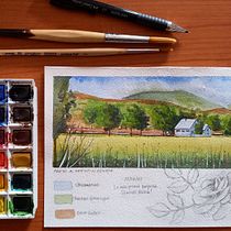 My project for course: Watercolor Travel Journal. Traditional illustration, Watercolor Painting, Architectural Illustration, and Sketchbook project by saramoha - 08.26.2022