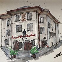 My project for course: Expressive Architectural Sketching with Colored Markers. Een project van  Schetsen,  Tekening,  Architecturale illustratie, Sketchbook y  Illustratie met inkt van gybartlett - 23.08.2022