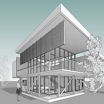 Mi proyecto del curso: Diseño y modelado arquitectónico 3D con Revit. Een project van 3D, Architectuur, Interactief ontwerp,  3D-modellering, Digitale architectuur y Architecturale visualisatie van Michelle guadalupe Jimenez jimenez - 27.08.2022