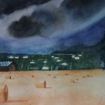 Il mio progetto del corso: Paesaggi ad acquerello: strumenti e tecniche sperimentali. Projekt z dziedziny  Sztuki piękne,  Malarstwo i Malowanie akwarelą użytkownika mcristina.monti - 27.08.2022