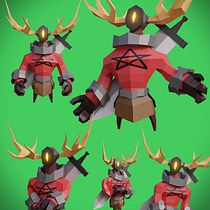 Mi proyecto del curso: Modelado de personajes low poly para videojuegos Ein Projekt aus dem Bereich 3D, 3-D-Modellierung, Videospiele, Design von 3-D-Figuren und Design für Videospiele von Maicol Raicor - 27.08.2022