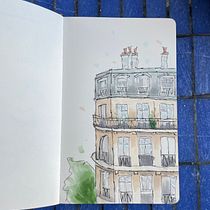 Paris. Sketching, Drawing, Architectural Illustration, Sketchbook & Ink Illustration project by elsa_thumerel - 08.27.2022