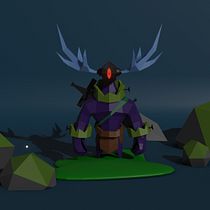 Mi proyecto del curso: Modelado de personajes low poly para videojuegos Ein Projekt aus dem Bereich 3D, 3-D-Modellierung, Videospiele, Design von 3-D-Figuren und Design für Videospiele von andres_caceres - 26.08.2022