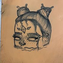 Mi proyecto del curso: Tatuaje botánico con puntillismo. Ilustração tradicional, Desenho de tatuagens e Ilustração botânica projeto de meliydylan17 - 27.08.2022