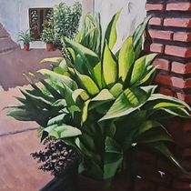 Mi proyecto del curso: Pintura realista al óleo: el color en la vegetación. Un proyecto de Bellas Artes, Pintura, Pintura al óleo e Ilustración naturalista				 de Antonio Romera Canovas - 27.08.2022
