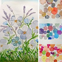 Creación de paletas de color con acuarela. Un progetto di Illustrazione tradizionale, Belle arti, Pittura, Pittura ad acquerello e Teoria del colore di Victòria Blasco Carrau - 28.08.2022