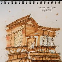 My project for course: Expressive Architectural Sketching with Colored Markers. Sketching, Drawing, Architectural Illustration, Sketchbook & Ink Illustration project by E.U. Jin - 08.27.2022