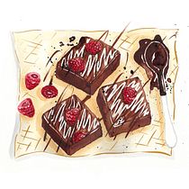 Mi proyecto del curso:  Ilustración gastronómica con acuarela. Projekt z dziedziny Trad, c, jna ilustracja,  Sztuki piękne,  Malarstwo i Malowanie akwarelą użytkownika Ana - 28.08.2022