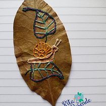 Meu projeto do curso: Bordado com materiais orgânicos alternativos. Embroider, and Textile Design project by Rita Resende - 08.23.2022