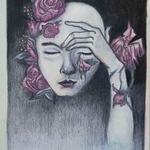 Mi proyecto del curso: Retrato creativo en claroscuro con lápiz. Un projet de Illustration traditionnelle, Dessin au cra, on, Dessin de portrait, Dessin artistique, Dessin aux cra , et ons de couleur de Eva Leu - 31.08.2022