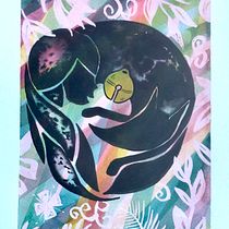 Mon projet du cours : Introduction à l’illustration pour enfants. Traditional illustration, Fine Arts, Painting, Drawing, Children's Illustration, and Narrative project by juliegallissot - 08.28.2022