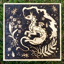 My project for course: Pyrography 101: Woodburning Illustration Techniques. Traditional illustration, Arts, Crafts, and DIY project by River - 08.28.2022