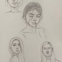 Mi proyecto del curso: Sketchbook de retrato: explora el rostro humano. Un proyecto de Bocetado, Dibujo, Dibujo de Retrato, Dibujo artístico y Sketchbook de rodriguezmatajennifer - 28.08.2022