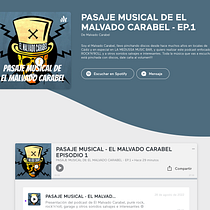 Mi proyecto del curso: Técnicas de locución y presentación para podcasts. Un proyecto de Podcasting, Audio, Cine, vídeo, televisión, Comunicación y Escritura de no ficción de malvadocarabel - 28.08.2022