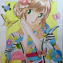 Mi proyecto del curso: Coloreado con marcadores para dibujo manga. Traditional illustration, Comic, Color Theor, and Manga project by Gloria Candioti - 08.28.2022