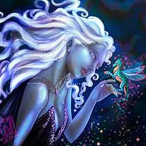 Mi proyecto del curso: Retratos digitales de fantasía con Photoshop. Traditional illustration, Drawing, Digital Illustration, Portrait Drawing, Digital Drawing, and Digital Painting project by Kuan Yin - 08.28.2022