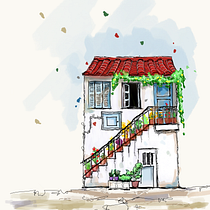 My project for course: Expressive Architectural Sketching with Colored Markers. Sketching, Drawing, Architectural Illustration, Sketchbook & Ink Illustration project by Danessa Moneva - 08.26.2022
