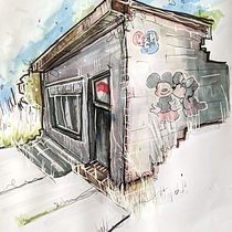 My project for course: Expressive Architectural Sketching with Colored Markers. Sketching, Drawing, Architectural Illustration, Sketchbook & Ink Illustration project by Liz H - 08.27.2022