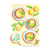 Mi proyecto del curso:  Ilustración gastronómica con acuarela. Projekt z dziedziny Trad, c, jna ilustracja,  Sztuki piękne,  Malarstwo i Malowanie akwarelą użytkownika Daniela Bouroncle - 29.08.2022