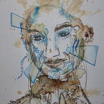 My project for course: Experimental Portraiture with Ink, Tea and Alcohol. Artes plásticas, Pintura, Desenho e Ilustração com tinta projeto de Barry Knott - 29.08.2022