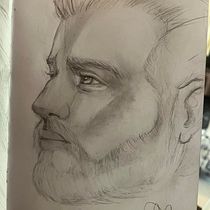 Mój projekt z kursu: Szkicowanie portretów: odkrywaj ludzką twarz. Un proyecto de Bocetado, Dibujo, Dibujo de Retrato, Dibujo artístico y Sketchbook de Małgorzata Ukleja - 29.08.2022