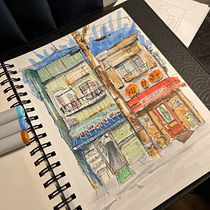 Architectural journey, the path toward a better selfesteem. Sketching, Drawing, Architectural Illustration, Sketchbook & Ink Illustration project by Yannick Poirier - 08.07.2022