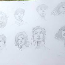 Retratos a lapicero y tinta. Un proyecto de Bocetado, Dibujo, Dibujo de Retrato, Dibujo artístico y Sketchbook de Francisco Soares Marcano - 29.08.2022